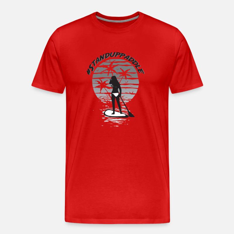 SUP - Männer Premium Bio T-Shirt - Rot