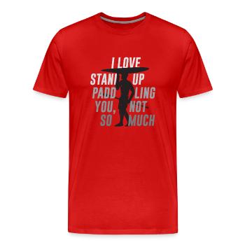SOUPER - T-shirt bio Premium Homme - rouge - Devant - Damien (186cm)