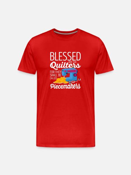 are the quilters - Men's Premium Organic T-Shirt - red