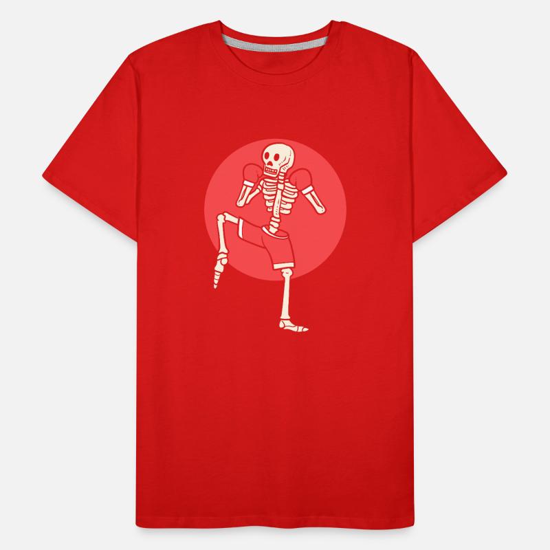 Muay Thai Skelett Muay Thai Instructor Männer Premium Bio T-Shirt
