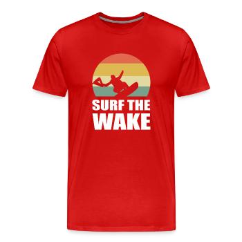 Wakeboardenleben Wakeboarder - Männer Premium Bio T-Shirt - Rot - Vorne - Damien (186cm)