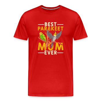 Beste Sittich Mama Muttertag Geschenk Sittich - Männer Premium Bio T-Shirt - Rot - Vorne - Damien (186cm)