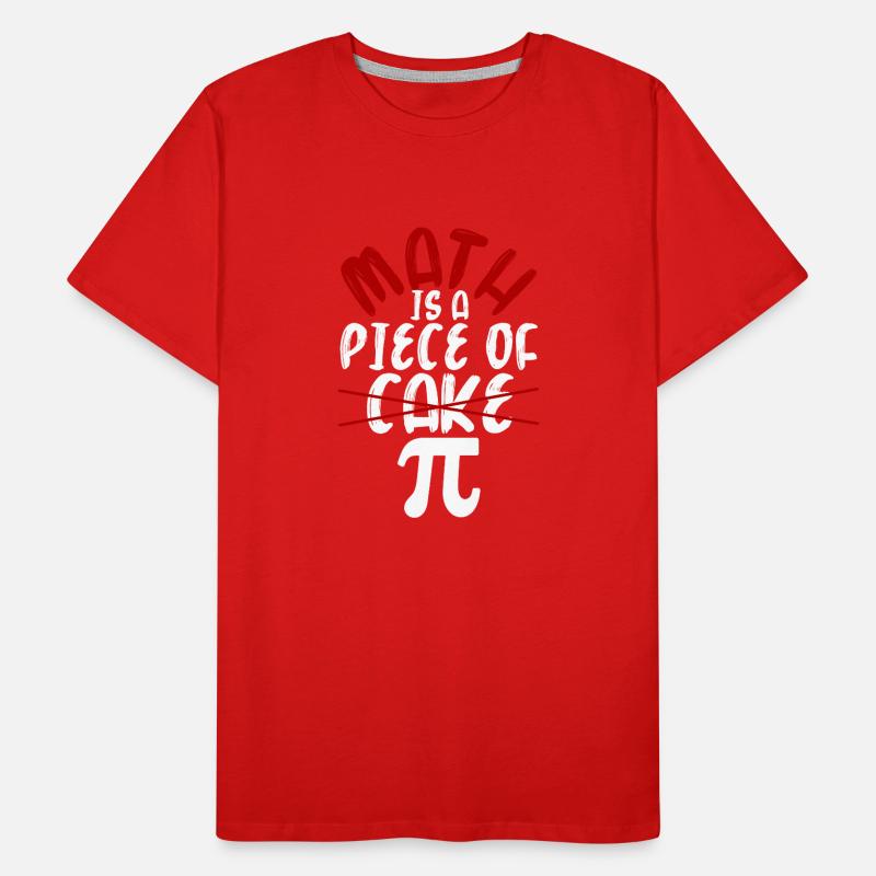 Math is a breeze Pi Day Fun math Men's Premium Organic T-Shirt