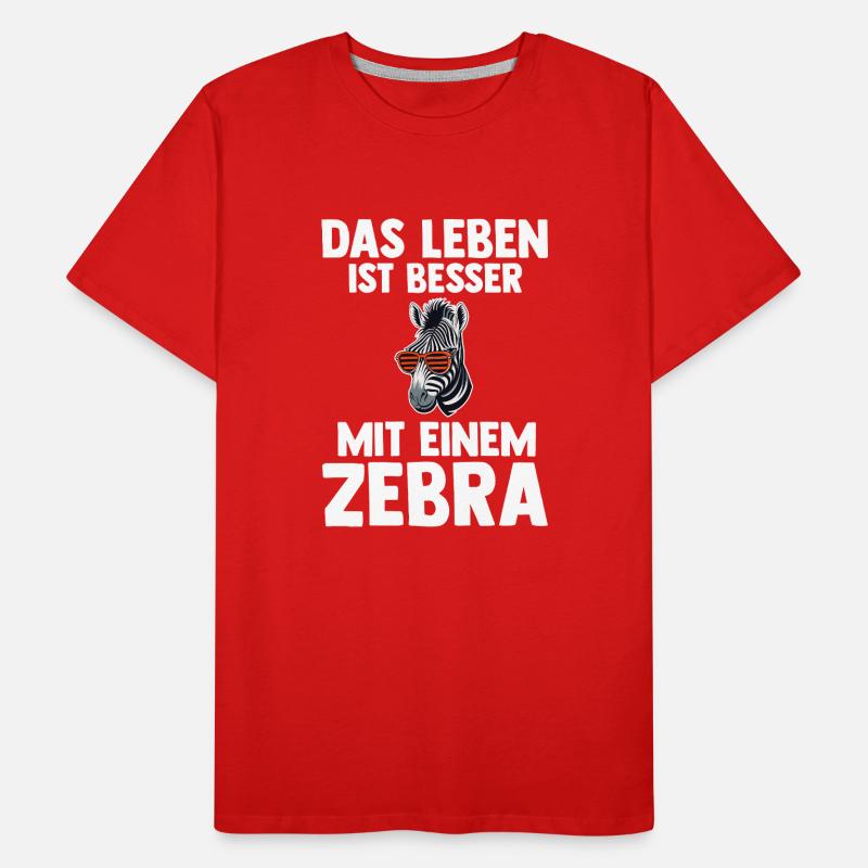 Zebra Männer Premium Bio T-Shirt