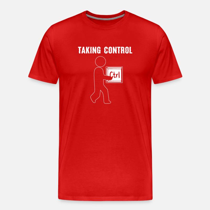 Taking Control Computerprogrammierer - Männer Premium Bio T-Shirt - Rot