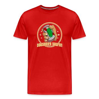 Bier Bierdosen Dosenbier Alkohol Saufen Trinker - Männer Premium Bio T-Shirt - Rot - Vorne - Damien (186cm)