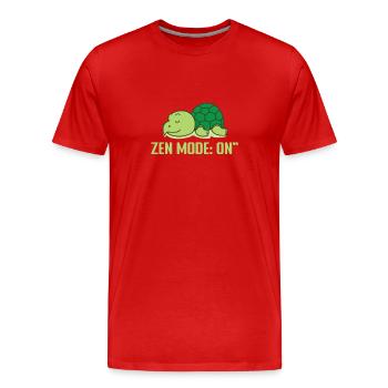 Mode Zen: En pyjama pyjama - T-shirt bio Premium Homme - rouge - Devant - Damien (186cm)