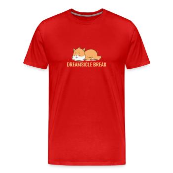Pyjama Dreamsicle Break Pyjamas - T-shirt bio Premium Homme - rouge - Devant - Damien (186cm)