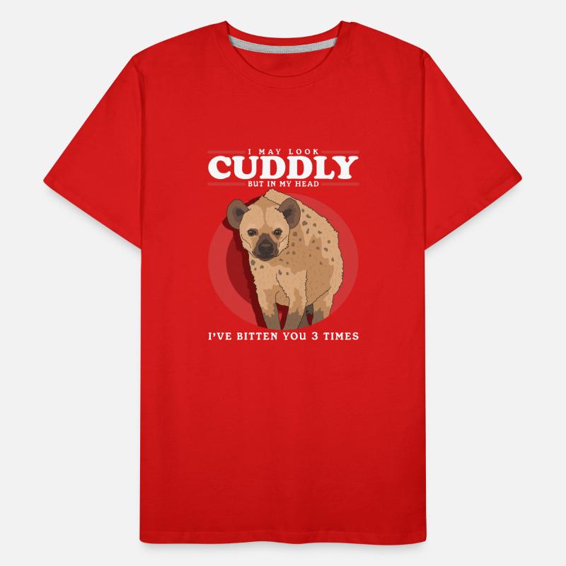 Hyène Hyène Cadeau de Hyène tachetée T-shirt bio Premium Homme