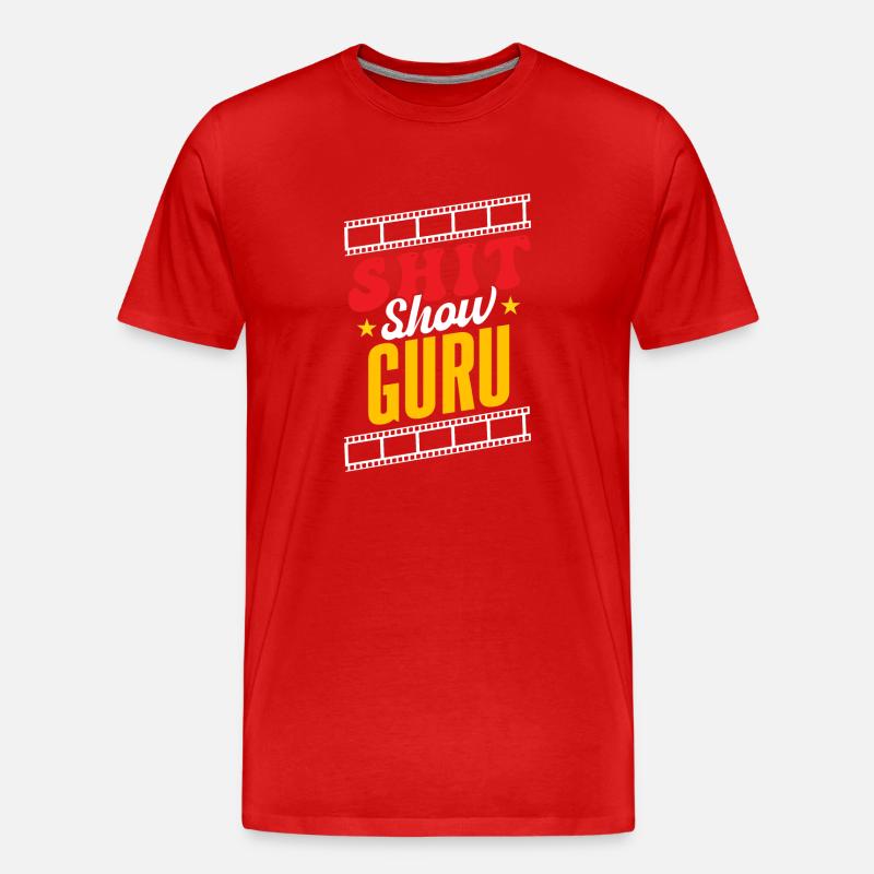 Scheiße-Show-Guru - Männer Premium Bio T-Shirt - Rot