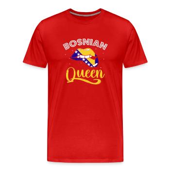 Bosnie-Herzégovine Drapeau Bosnie - T-shirt bio Premium Homme - rouge - Devant - Damien (186cm)