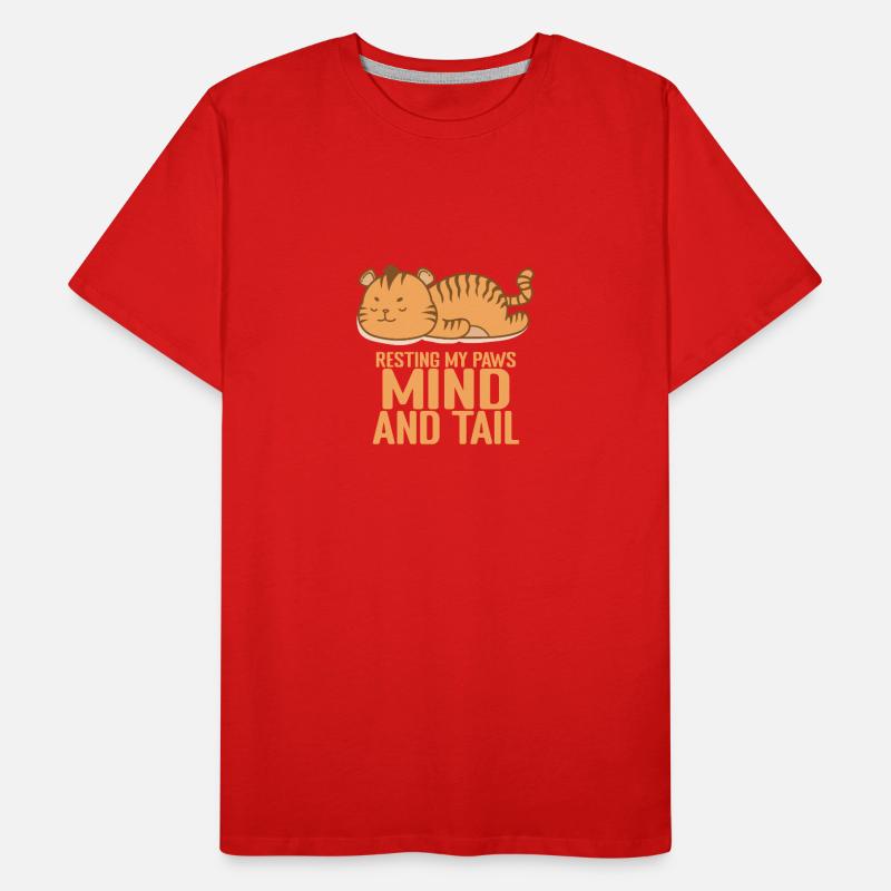 Resting my Paws, Mind, and Tail Pyjama Men's Premium Organic T-Shirt