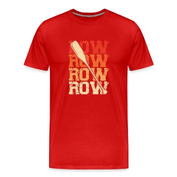 Ruder paddel - Männer Premium Bio T-Shirt - Rot - Vorne - Damien (186cm)