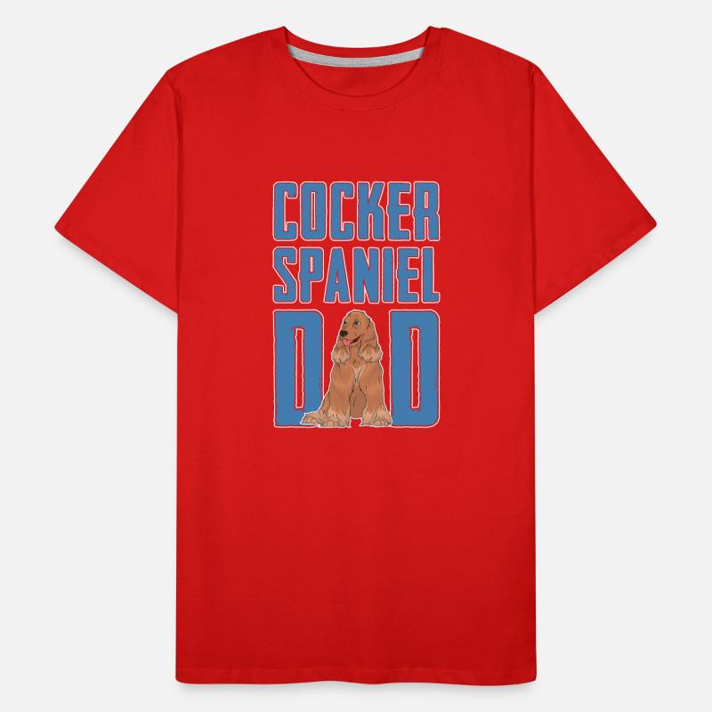 Dogs Daddy Father's Day Gift Cocker Spaniel Men's Premium Organic T-Shirt