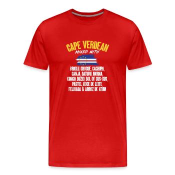 Drapeau du Cap-Vert Drapeau du Cap-Vert - T-shirt bio Premium Homme - rouge - Devant - Damien (186cm)