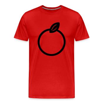 Citron - T-shirt bio Premium Homme - rouge - Devant - Damien (186cm)