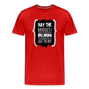 cadeau d’anniversaire droit à l’avortement fille - T-shirt bio Premium Homme - rouge - Devant - Damien (186cm)