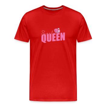 Snail Queen Snail Shell Animal - Men's Premium Organic T-Shirt - red - Front - Damien (186cm)