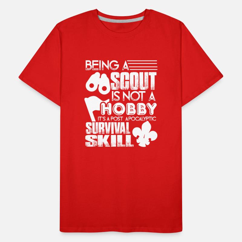 Scouting Scouting Is A Survival Skill Men's Premium Organic T-Shirt