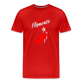 Flamenco -Tänzer Choreograph - Männer Premium Bio T-Shirt - Rot - Vorne - Damien (186cm)