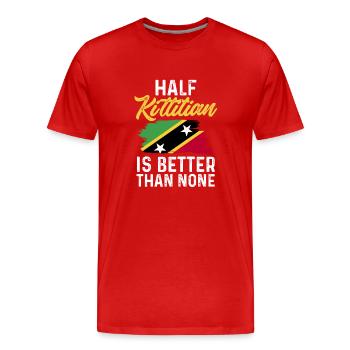 St. Kitts und Nevis Flagge - Männer Premium Bio T-Shirt - Rot - Vorne - Damien (186cm)