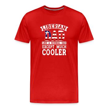 Liberia Flagge Liberianer - Männer Premium Bio T-Shirt - Rot - Vorne - Damien (186cm)