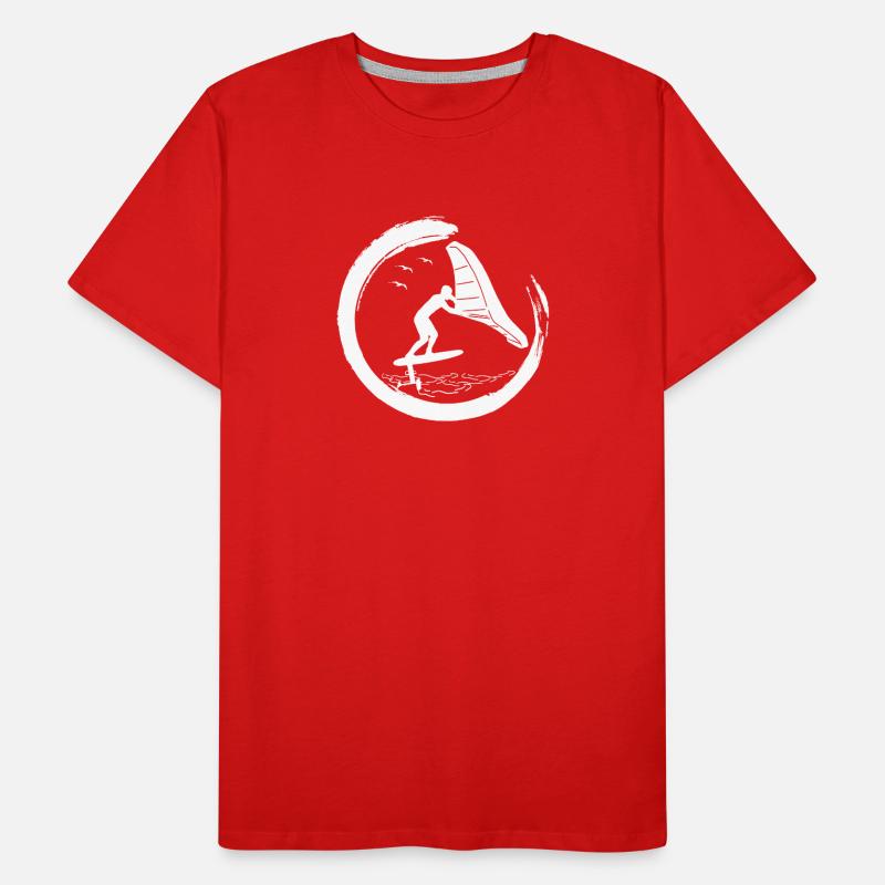 Wingfoil Surfer Wingfoiling Hydrofoil Wing-Foiling T-shirt bio Premium Homme