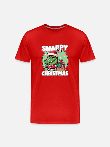 Snappy christmas - Men's Premium Organic T-Shirt - red