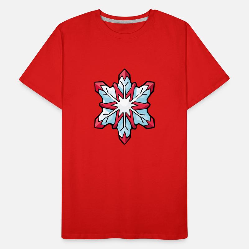 Snowflake, Winter, Snow Men's Premium Organic T-Shirt