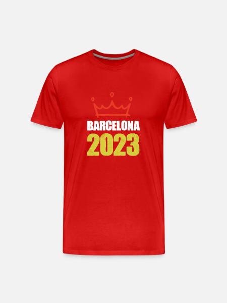 Barcelone 2023 - T-shirt bio Premium Homme - rouge