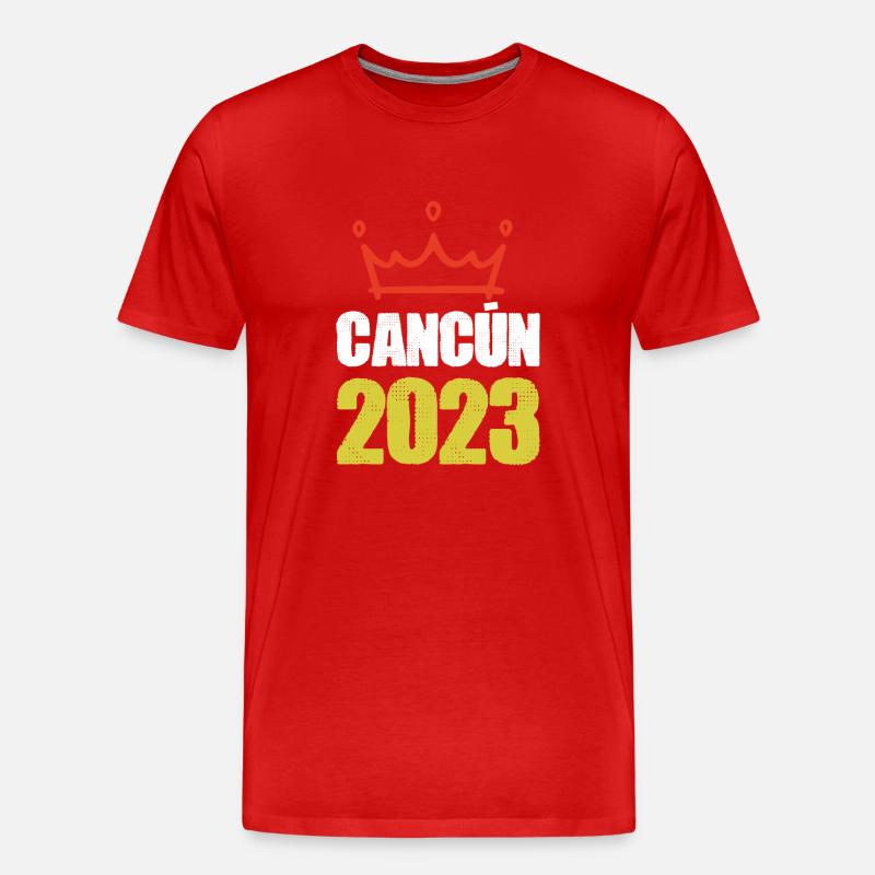 Cancun 2023 - Männer Premium Bio T-Shirt - Rot