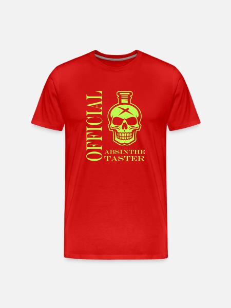 Official absinthe taster - Men's Premium Organic T-Shirt - red