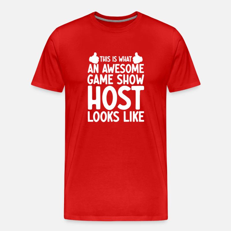 Board Game Lover Trivia Game Night Game Show Host - Männer Premium Bio T-Shirt - Rot