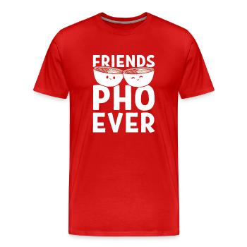 Friends Pho-Ever Koch - Männer Premium Bio T-Shirt - Rot - Vorne - Damien (186cm)