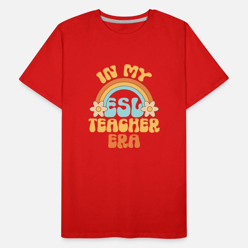 Professeur d’anglais langue seconde langue étrangère T-shirt bio Premium Homme
