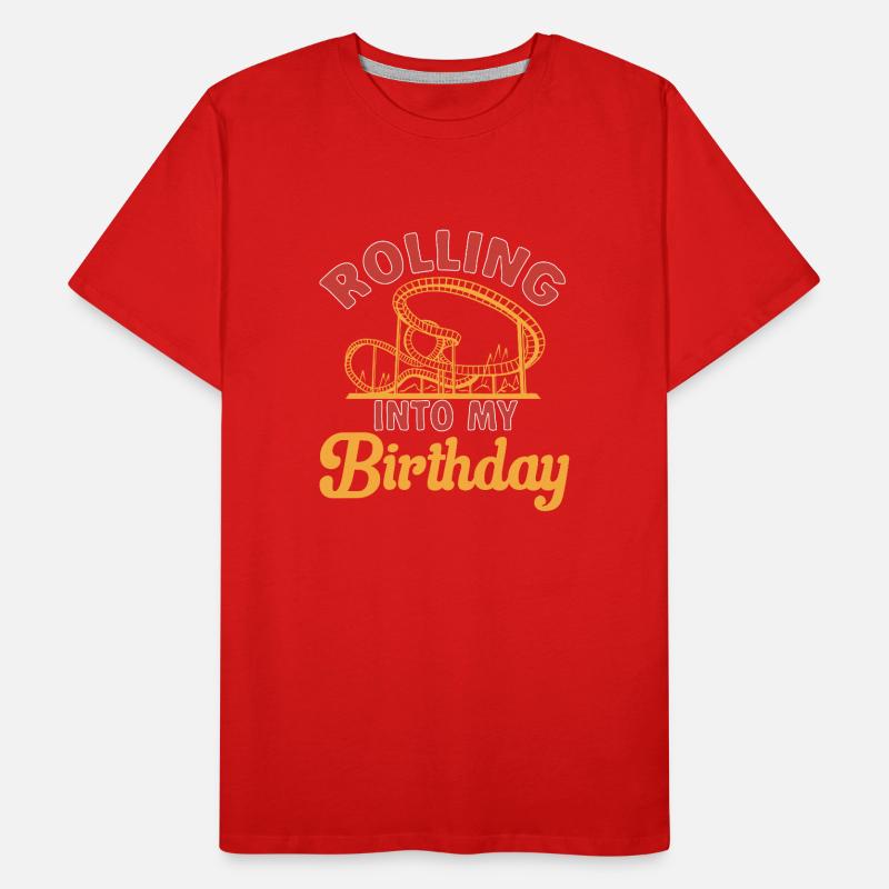 Achterbahn Rollercoaster Freizeitpark Männer Premium Bio T-Shirt