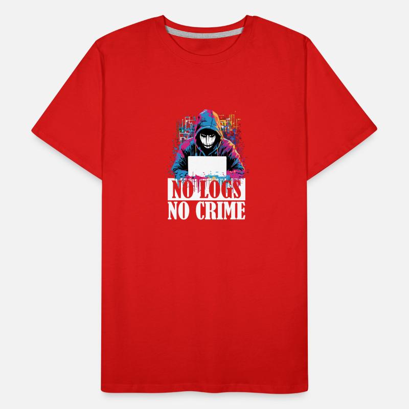 Code du hacker éthique : Pas de journal, pas de T-shirt bio Premium Homme