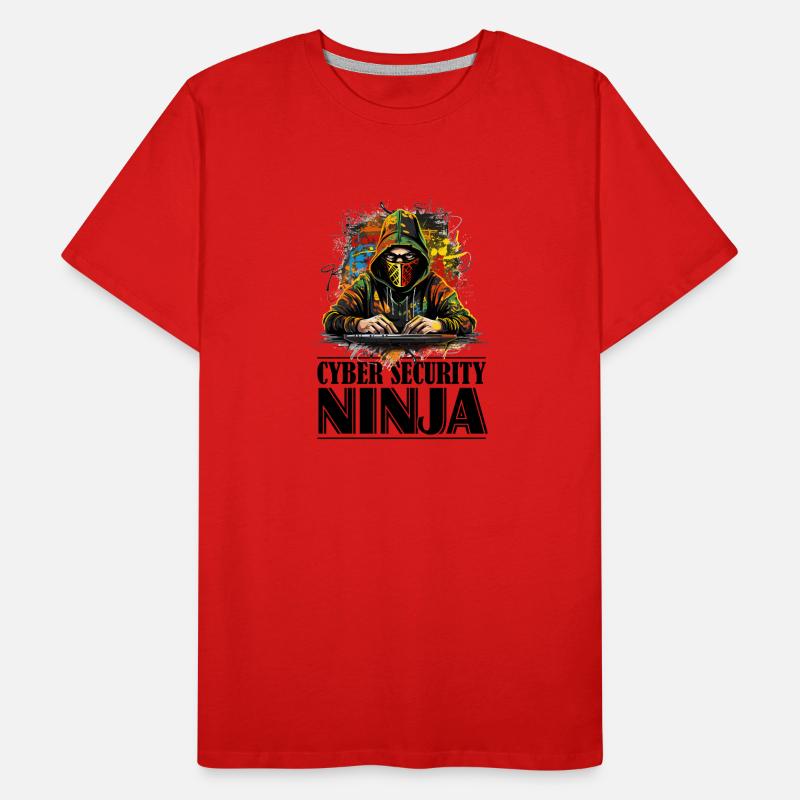 Ethical Hacker Unleashed: Cyber Security Ninja Men's Premium Organic T-Shirt