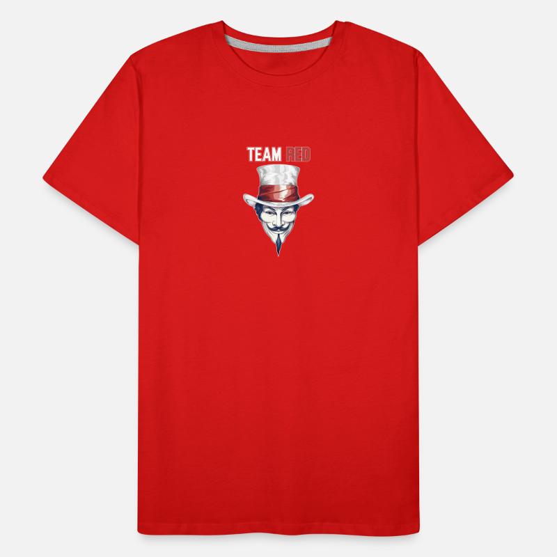 White Hat Pride: Team Red Hackathon Emblem Men's Premium Organic T-Shirt