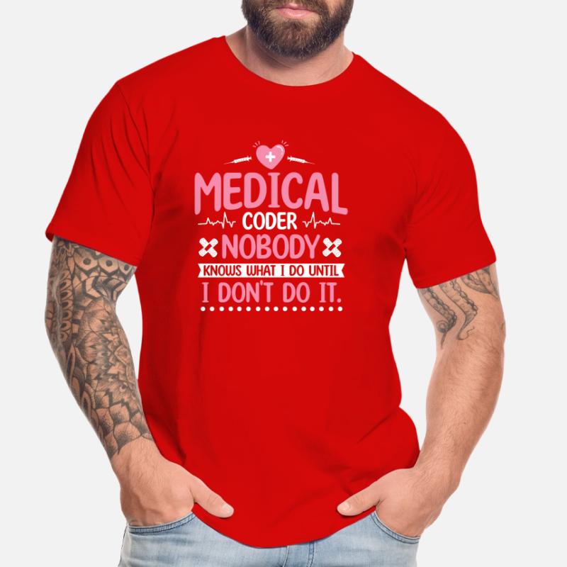 Medical Coder Coding Specialist Men's Premium Organic T-Shirt