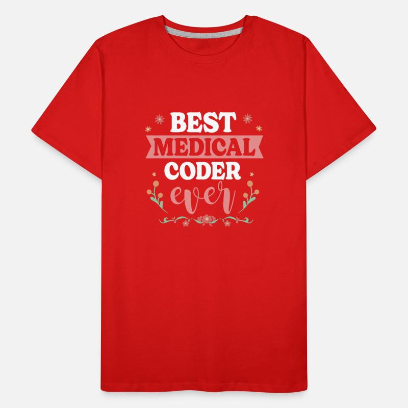 Medical Coder Coding Specialist Men's Premium Organic T-Shirt