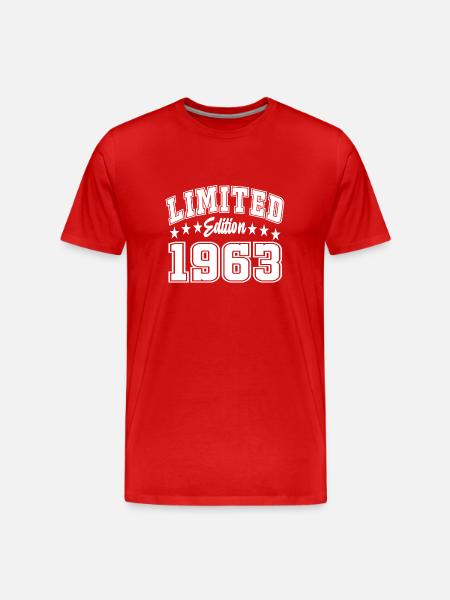 Édition limitée 1963 - T-shirt bio Premium Homme - rouge