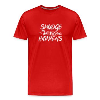 Smudge Sage Feder Spirituelle Hexerei Meditieren - Männer Premium Bio T-Shirt - Rot - Vorne - Damien (186cm)