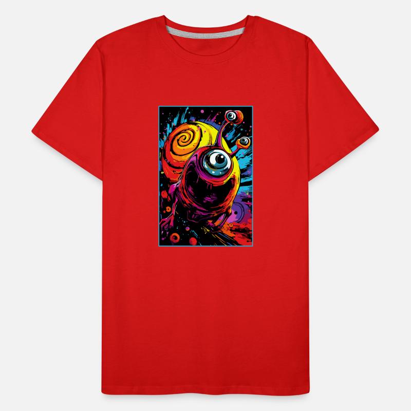 L’escargot d’acide extraterrestre atomique T-shirt bio Premium Homme