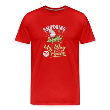 Smudge Sage Feder Spirituelle Hexerei Meditieren - Männer Premium Bio T-Shirt - Rot - Vorne - Damien (186cm)