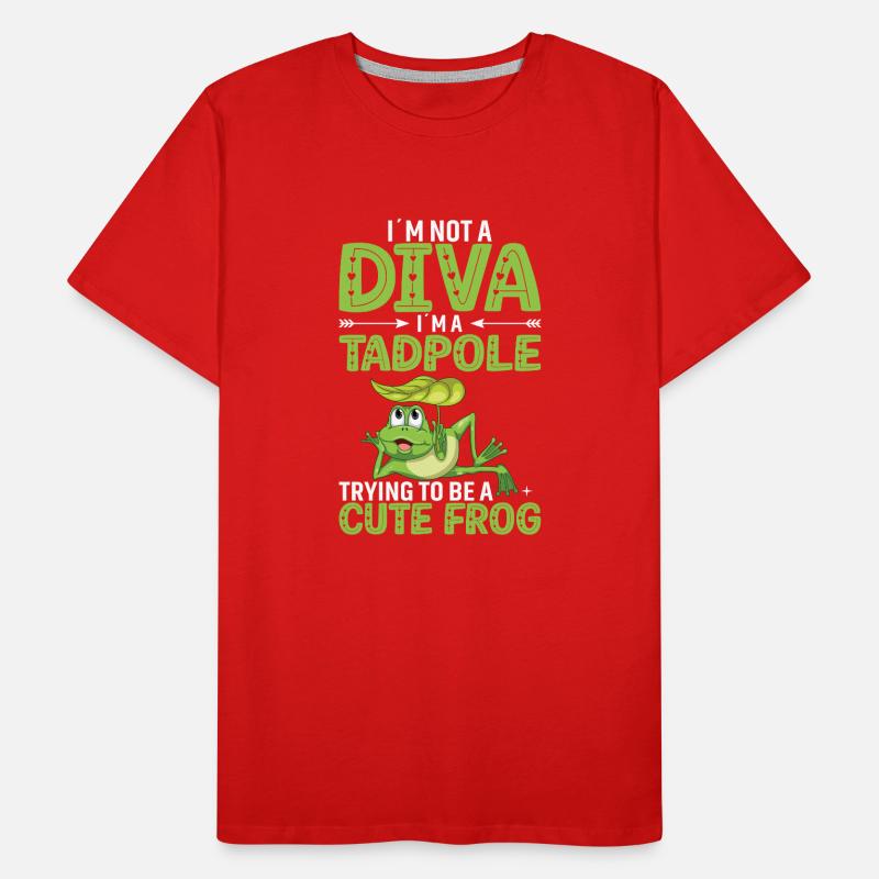 Ich Bin Keine Diva. Ich Bin Eine Kaulquappe Männer Premium Bio T-Shirt