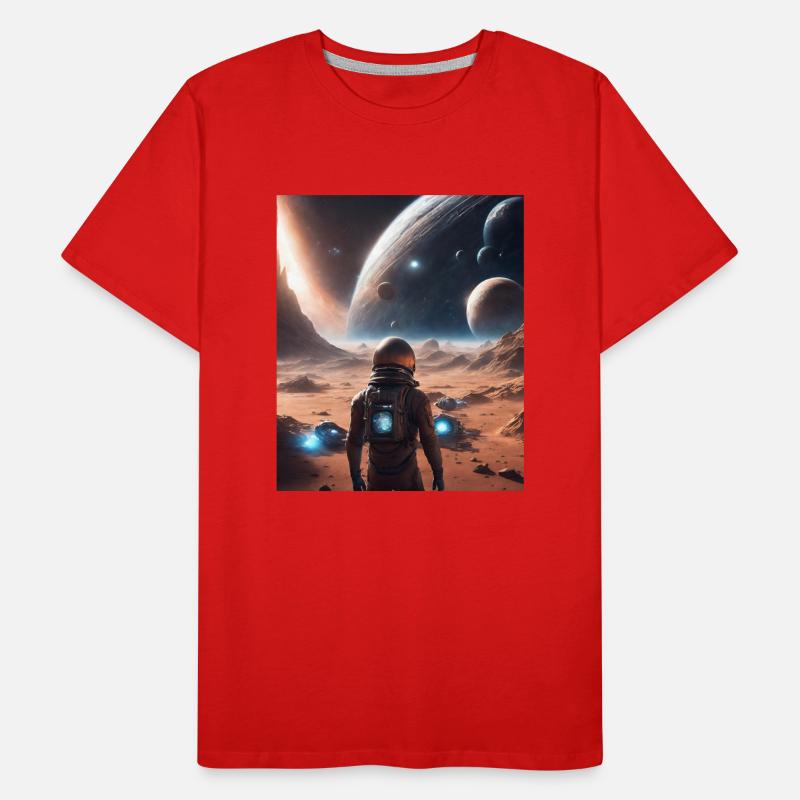 Planets Outer Space Men's Premium Organic T-Shirt
