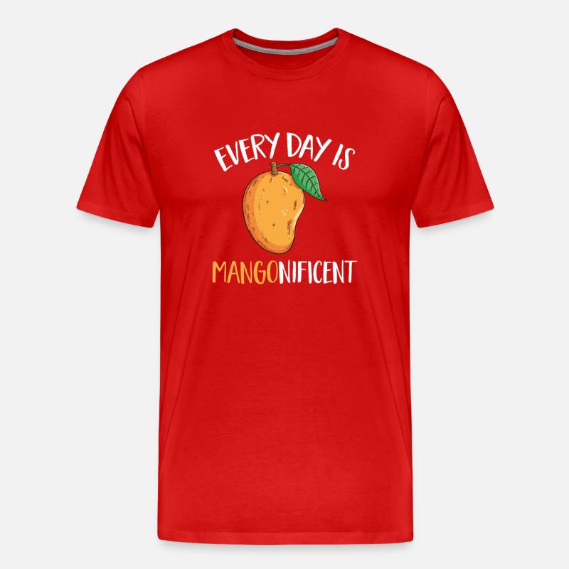Mango Frucht Mango - Männer Premium Bio T-Shirt - Rot