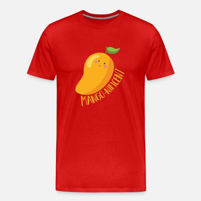 Mango Frucht Mango - Männer Premium Bio T-Shirt - Rot