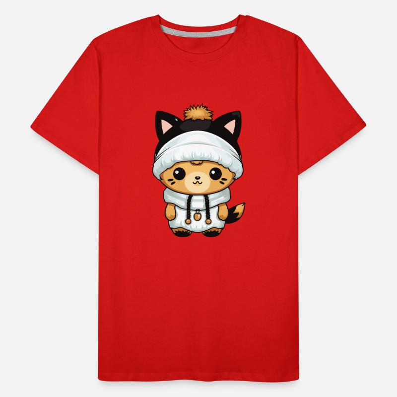 Fox Winter Comic Men's Premium Organic T-Shirt